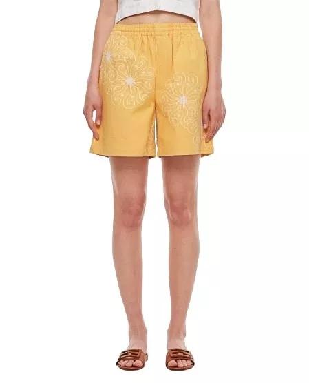 Bode New York - Soleil Cotton Blend Shorts - Größe XS - yellow