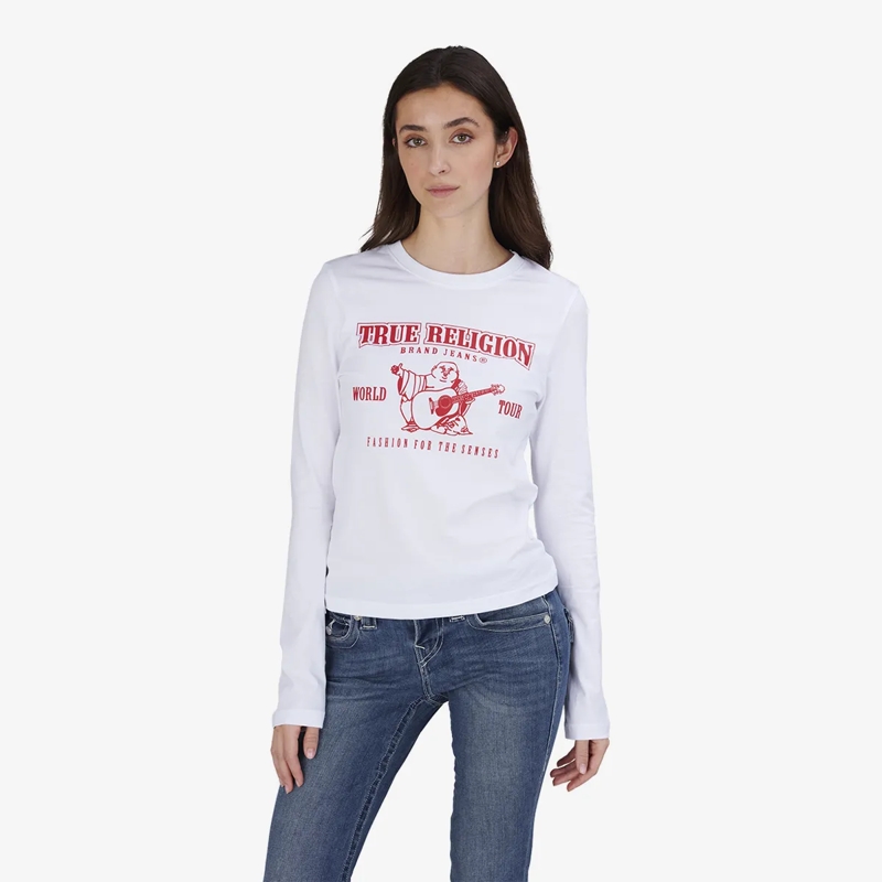 True Religion Bluse Longsleeve weiss(Image 6)