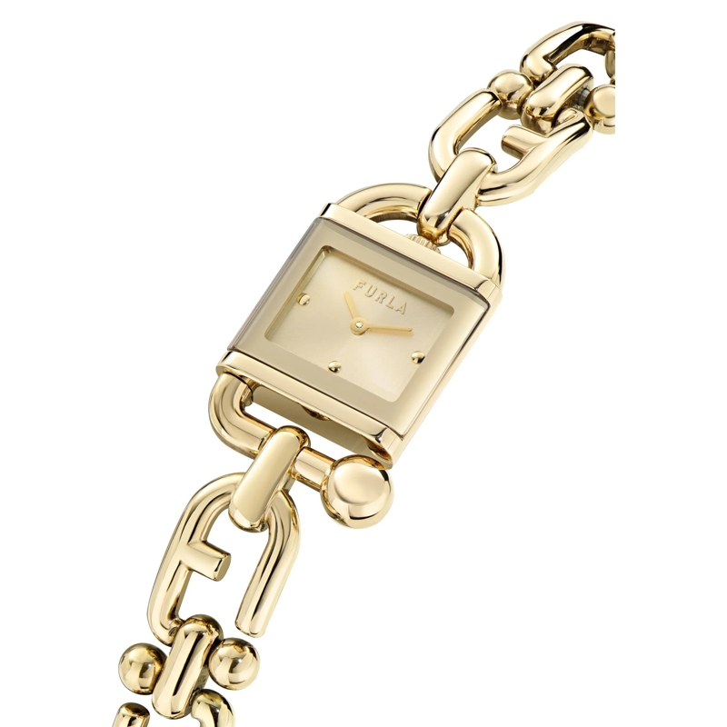 Furla Quarzuhr Quarz-Analoguhr Furla Mianuvola Square gold(Image 4)