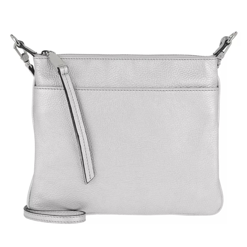 Abro Calf Shimmer Handle Bag Silver Crossbody Bag