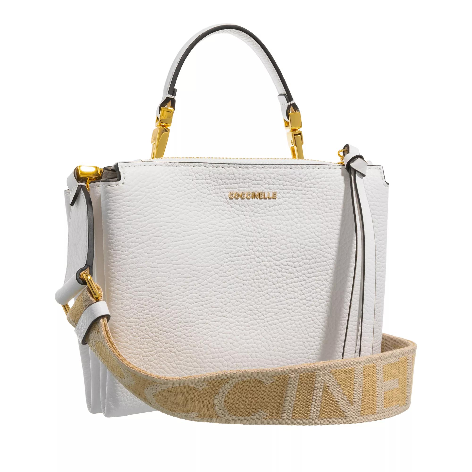 Coccinelle Satchels Arlettis Signature Handbag in wit