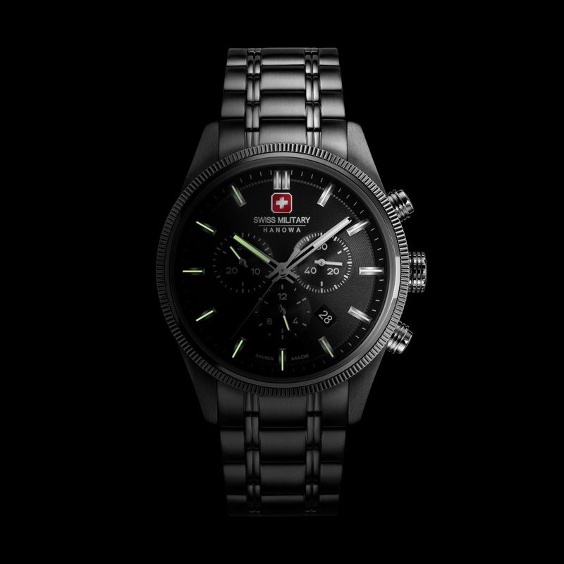 Swiss Military Hanowa Chronograph Quarzuhr Airman First Class silber(Image 6)