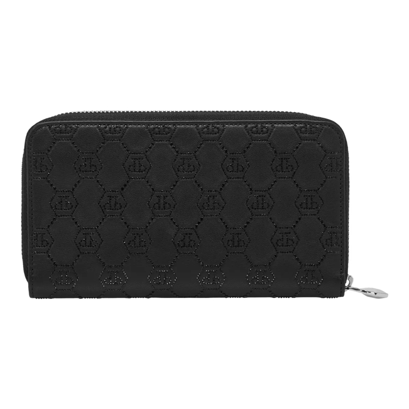 Philipp Plein Geldbörse Mid-Zip Brieftasche Monogram Verziert schwarz(Image 2)