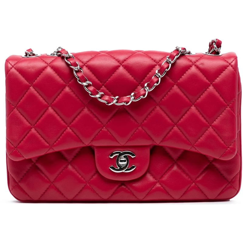 Chanel Schultertasche Medium Quilted Lambskin 3 Accordion Flap rose