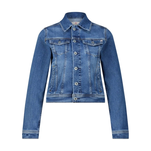 Adriano Goldschmied Jeansjassen Jeansjacke mit Hemdkragen Blau