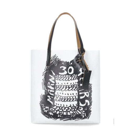 Marni Tote Tribeca Shopping Bag Multicolor