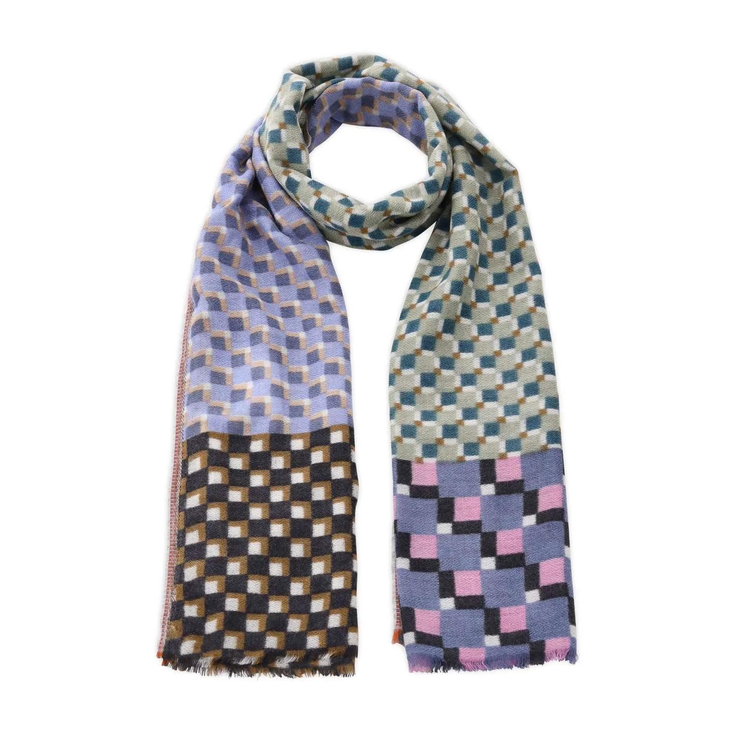 Epice Paris Tücher & Schals - Karierter Schal - Gr. unisize - in Blau - für Damen und Herren