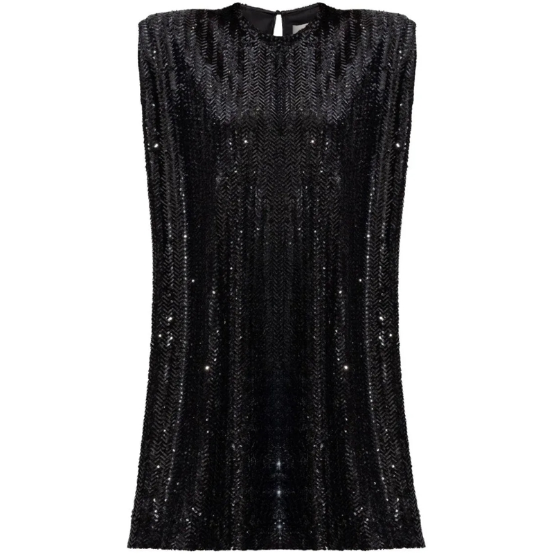 Golden Goose Minikleid Black Sequin Dress Black