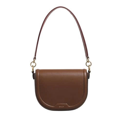 Bally Schultertasche Code Flap Cuero 21+Oro