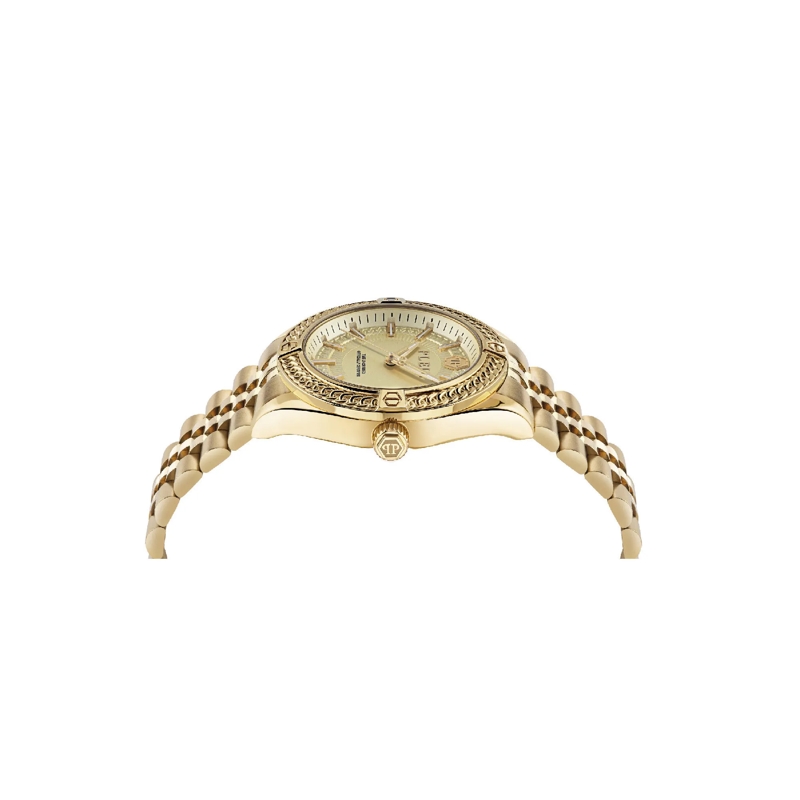 Philipp Plein Quarzuhr Quarz-Analoguhr Plein Icon Chain gold(Image 3)
