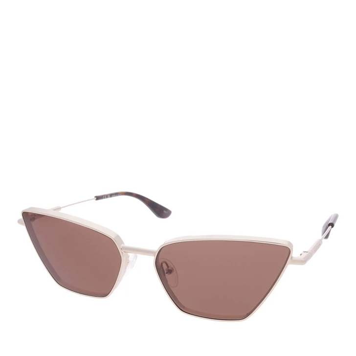ALEXANDER MCQUEEN キャットアイフレムサンクラス AM0501S 002 Alexander McQueen AM0501S-002 Gold-Gold-Brown | Sunglasses