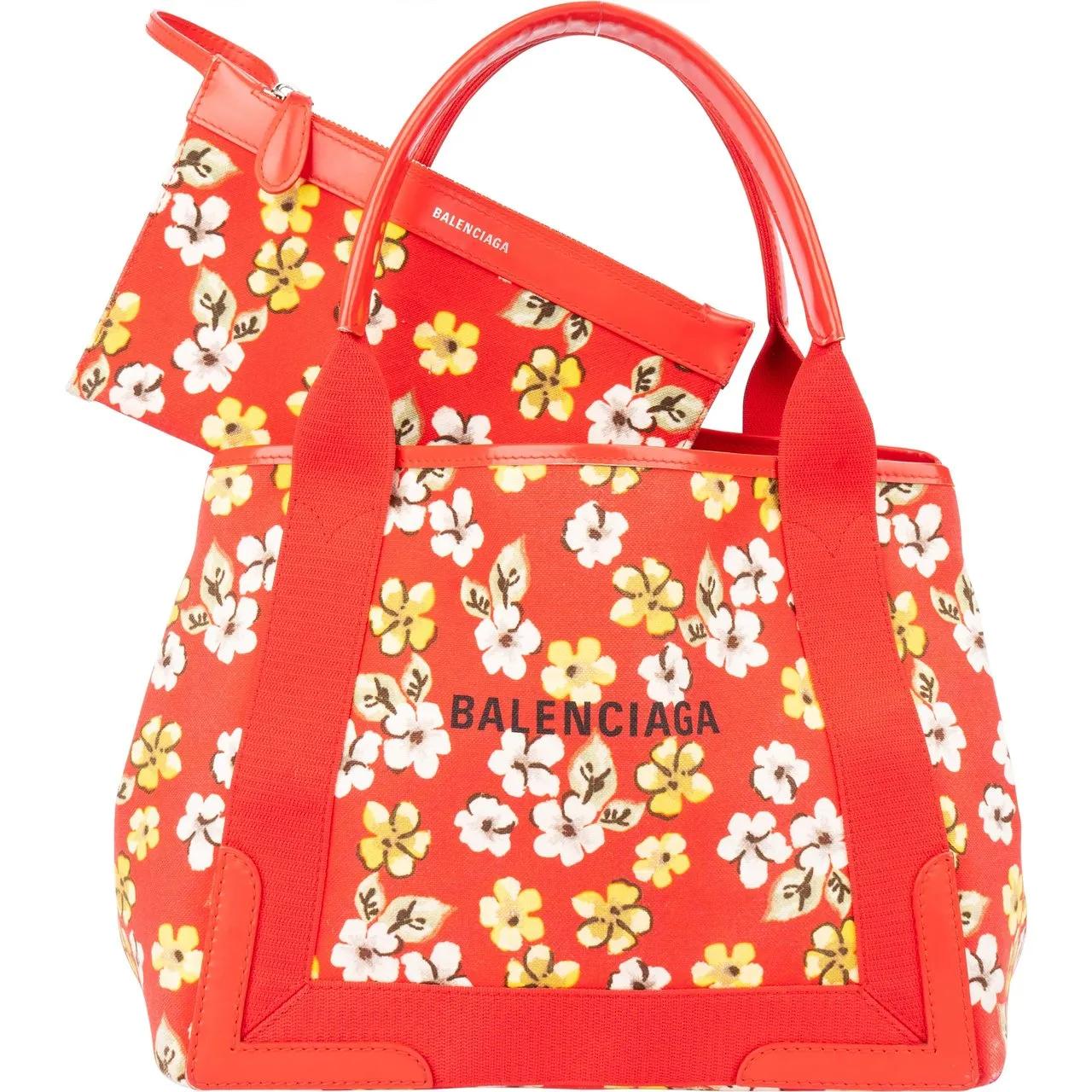 Balenciaga Crossbody Bags - Balenciaga Cotton Floral Beach Cabas Handbag - Gr. unisize - in Bunt - für Damen