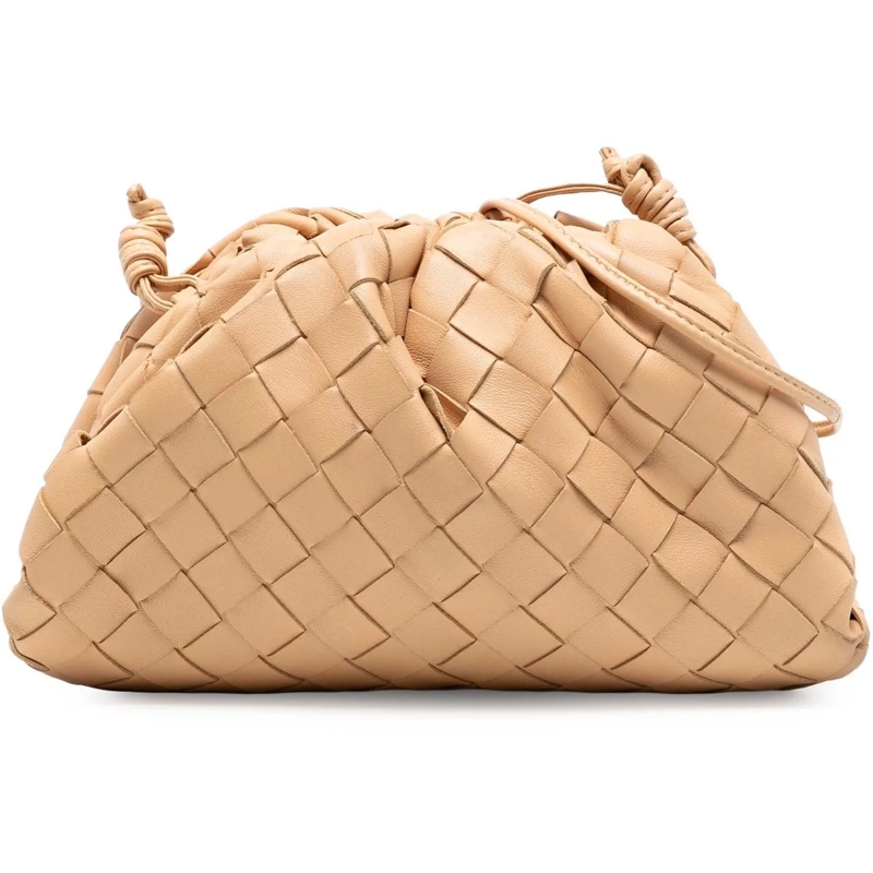 Bottega Veneta Sac à bandoulière Nappa Intrecciato The Mini Pouch Crossbody braun
