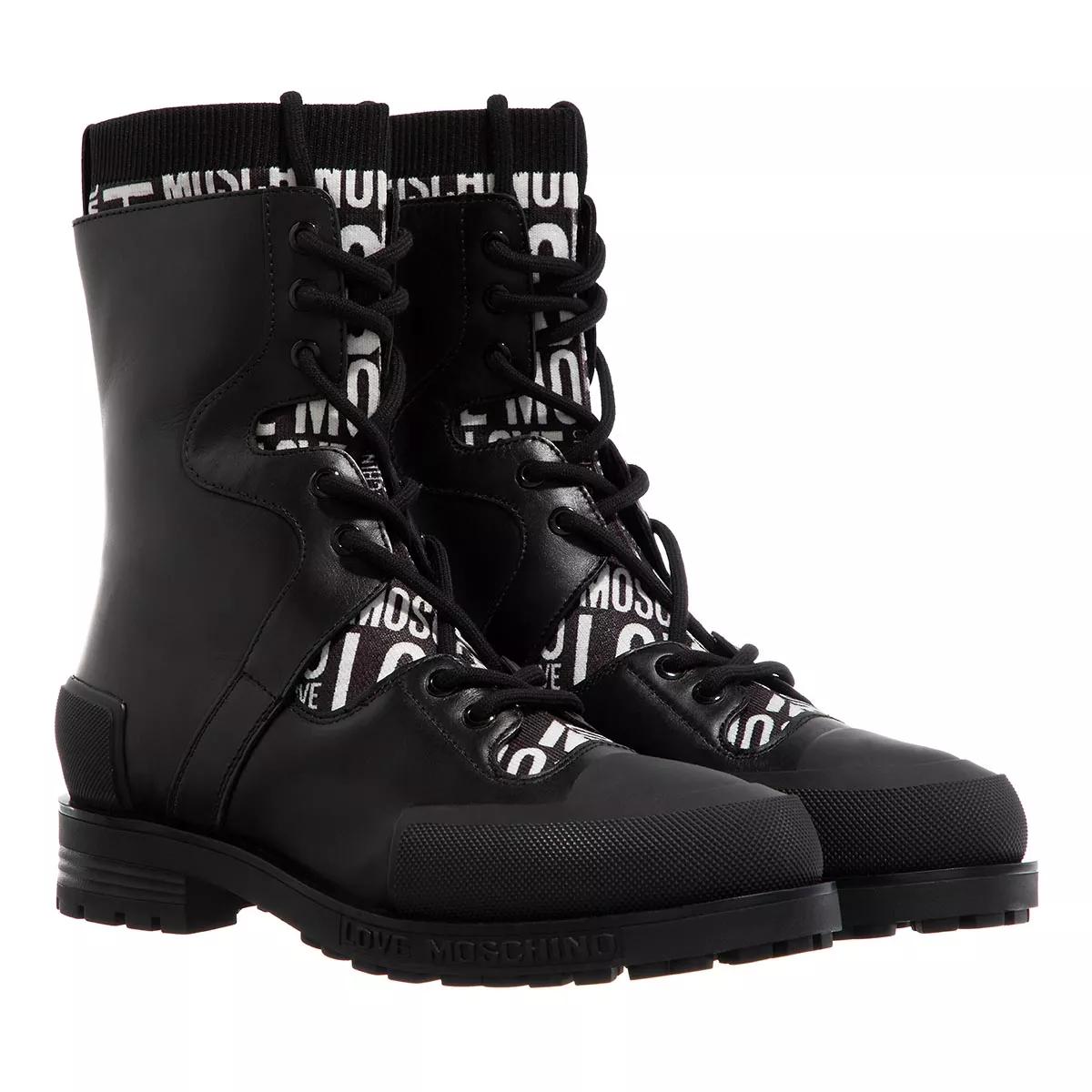 Love Moschino Boots & Stiefeletten - St.Ttod.Daily40 Calza Logo - Gr. 38 (EU) - in Schwarz - für Damen