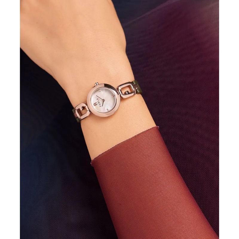 Furla Quarzuhr Analoguhr Furla Arco Chain grün(Image 4)