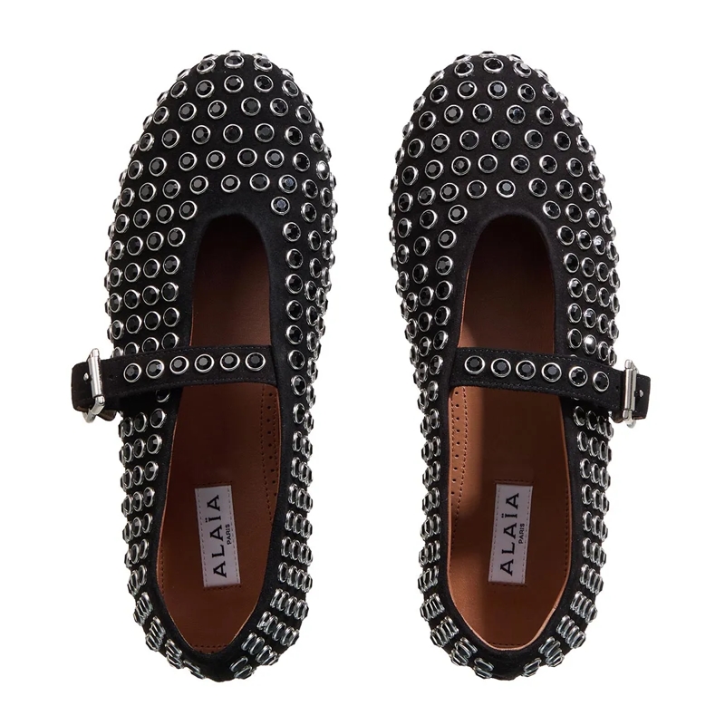 Alaia Ballerines Ballet Flats Noir(Image 5)