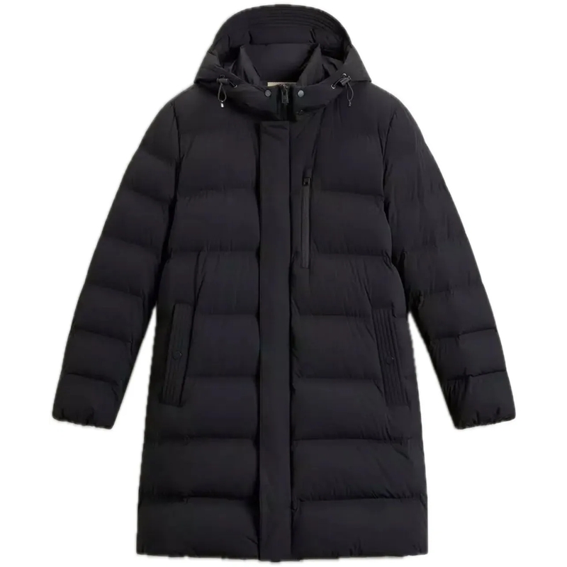 Woolrich Parka Matt Stretch Long Puffer Black schwarz