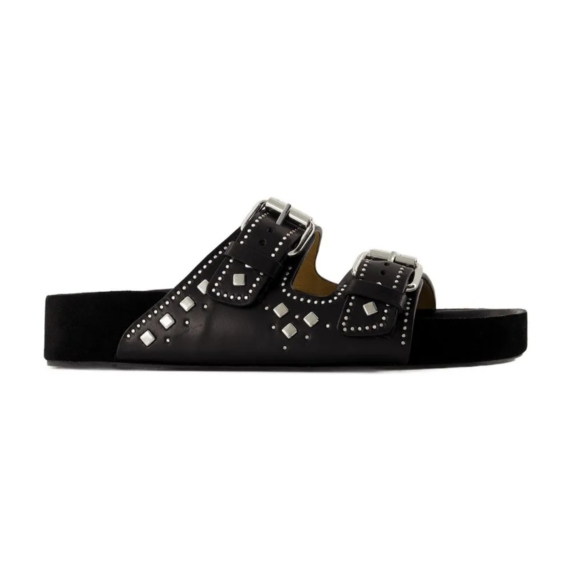 Isabel Marant Sandalen Lennyo Gb Sandals - Leather - Black Black
