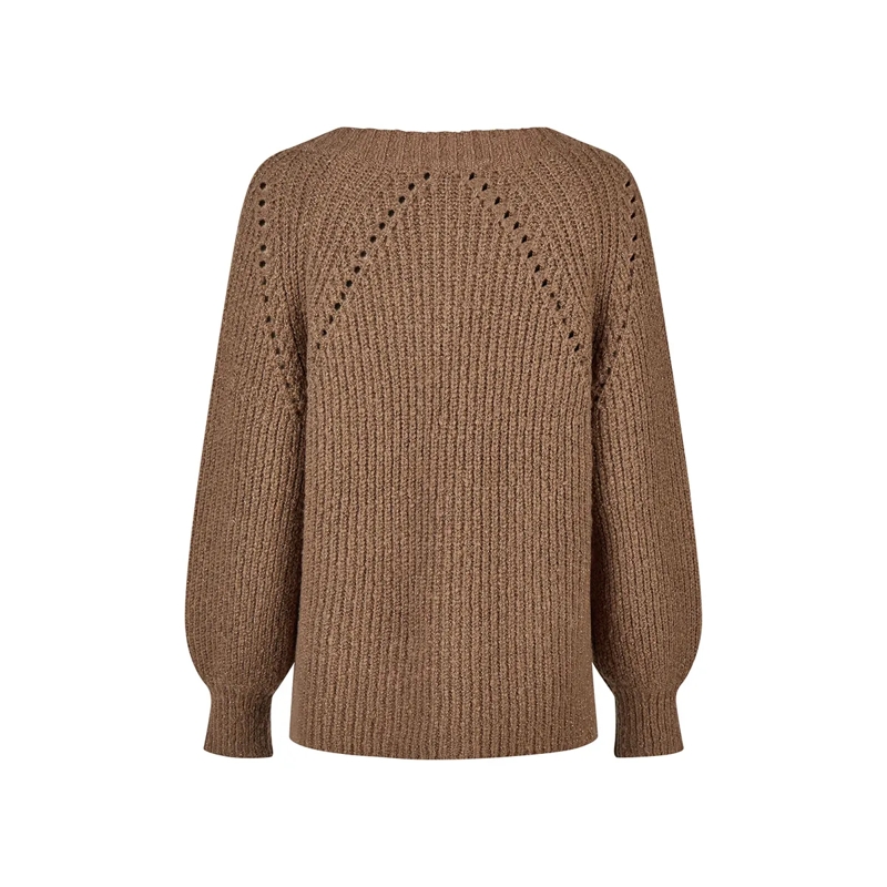 Marc Aurel  Pullover- verlängertes Rückenteil- Ärmel mit Bü beige(Image 5)