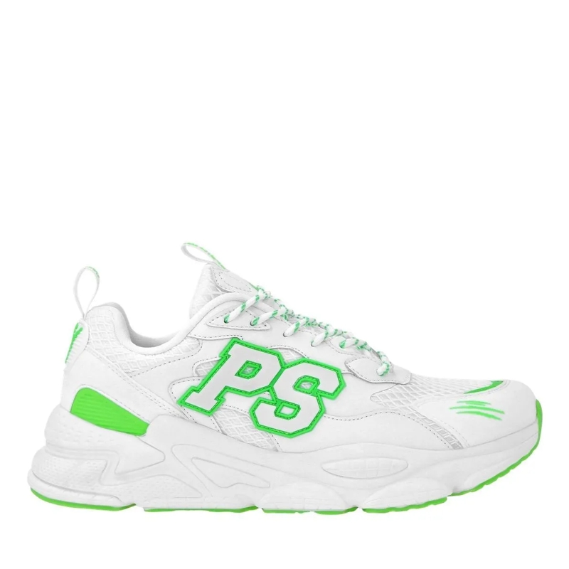 Plein Sport Low-Top-Sneaker Läufer Tiger weiss