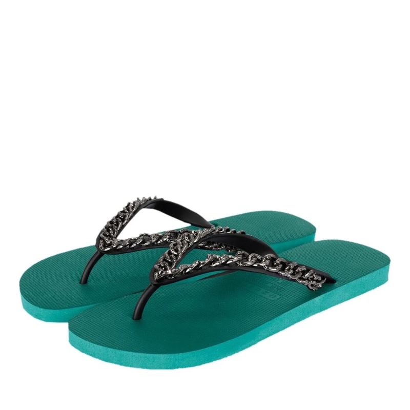 UZURII Flip Flops Zehentrenner Silver Large grün(Image 2)