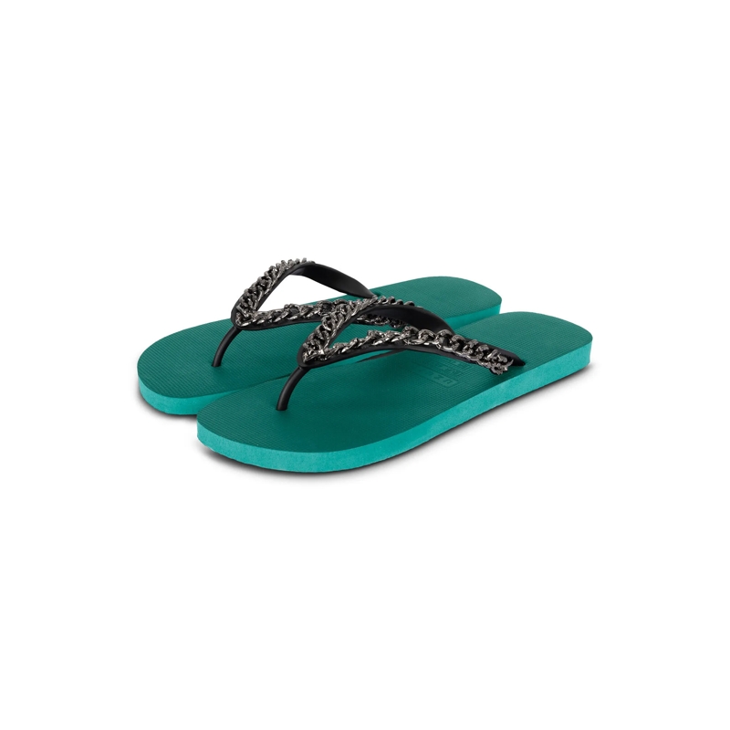 UZURII Flip Flops Zehentrenner Silver Large grün(Image 3)