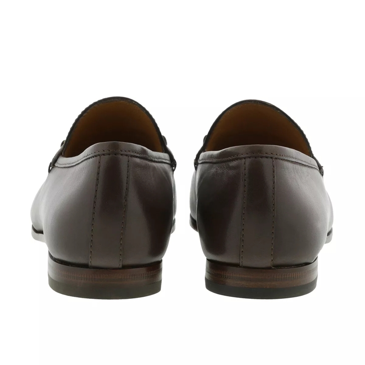 Brown leather gucci loafers deals