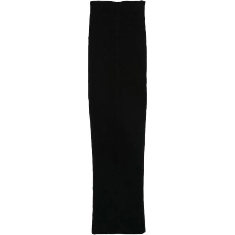 Rick Owens Midirock Gonna In Maglia Pillar Skirt Black schwarz