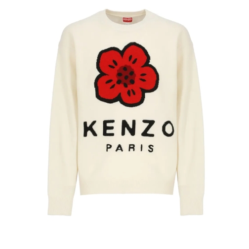 Kenzo Boke Flower Jumper White Maglione