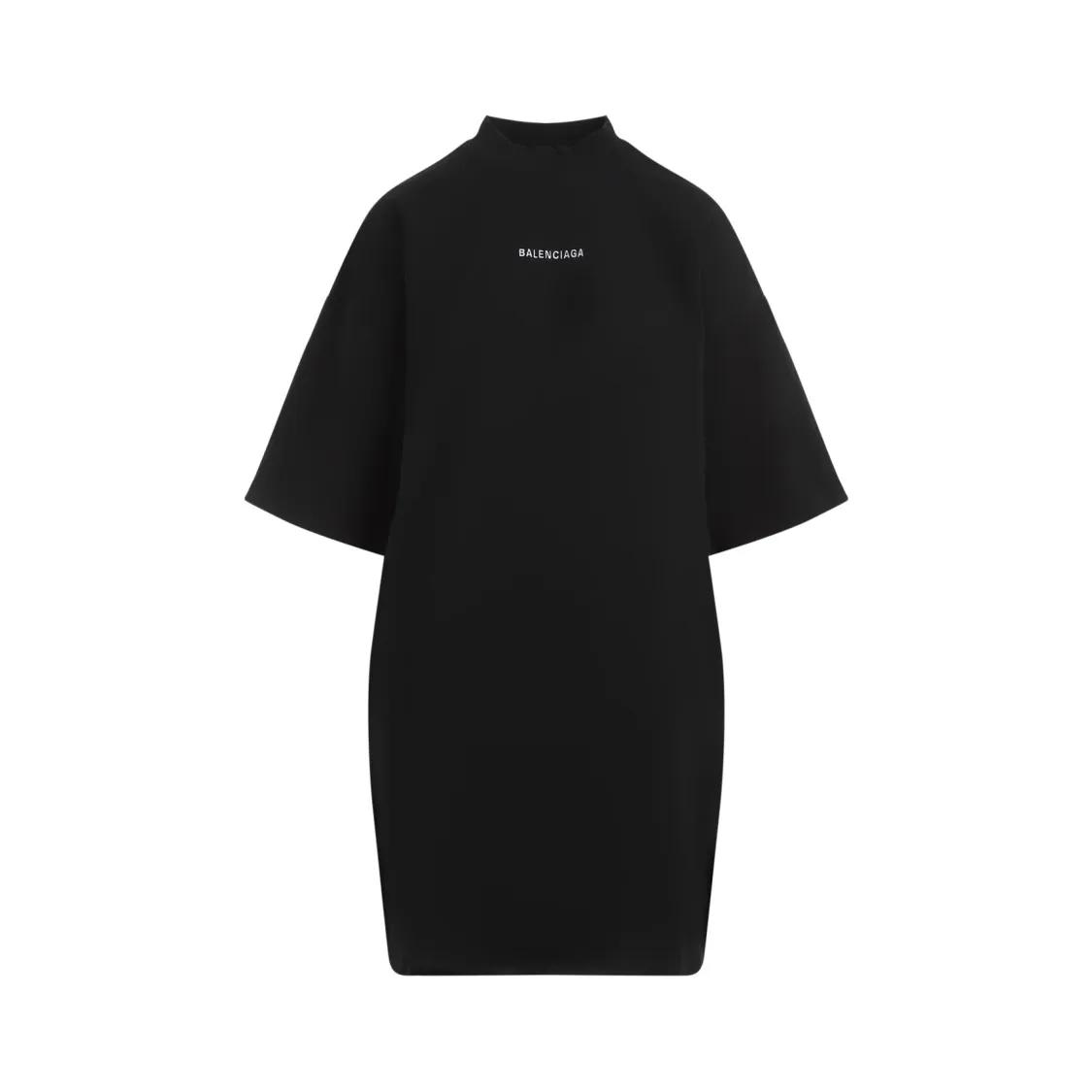 Balenciaga - Black Cotton T-Shirt Dress - Größe 2 - schwarz