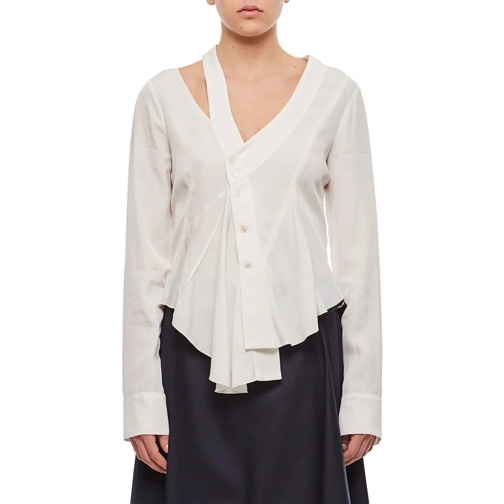 Stella McCartney  Asymmetric Seam Detailed Shirt White