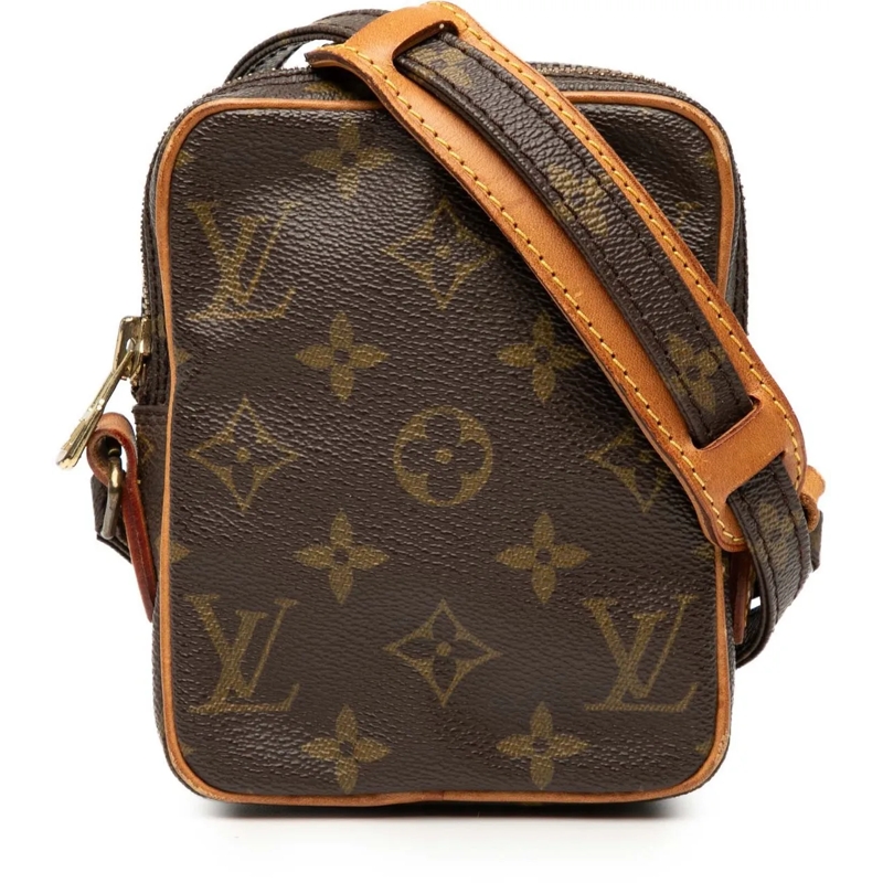 Louis Vuitton Schultertasche Monogram Mini Danube braun