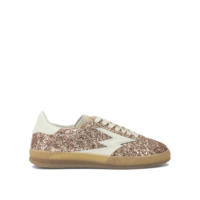 Moaconcept Sneaker basse Glittery Bronze Slip-On Sneakers With Textured Fin Neutrals