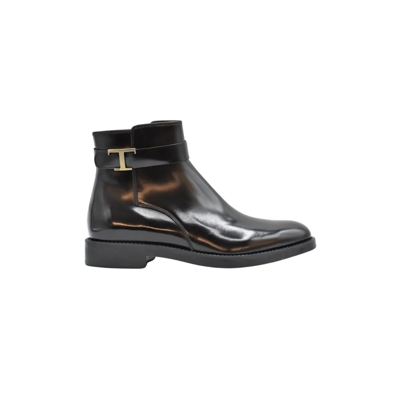 Tod's Bottes Black Lace Boots Black