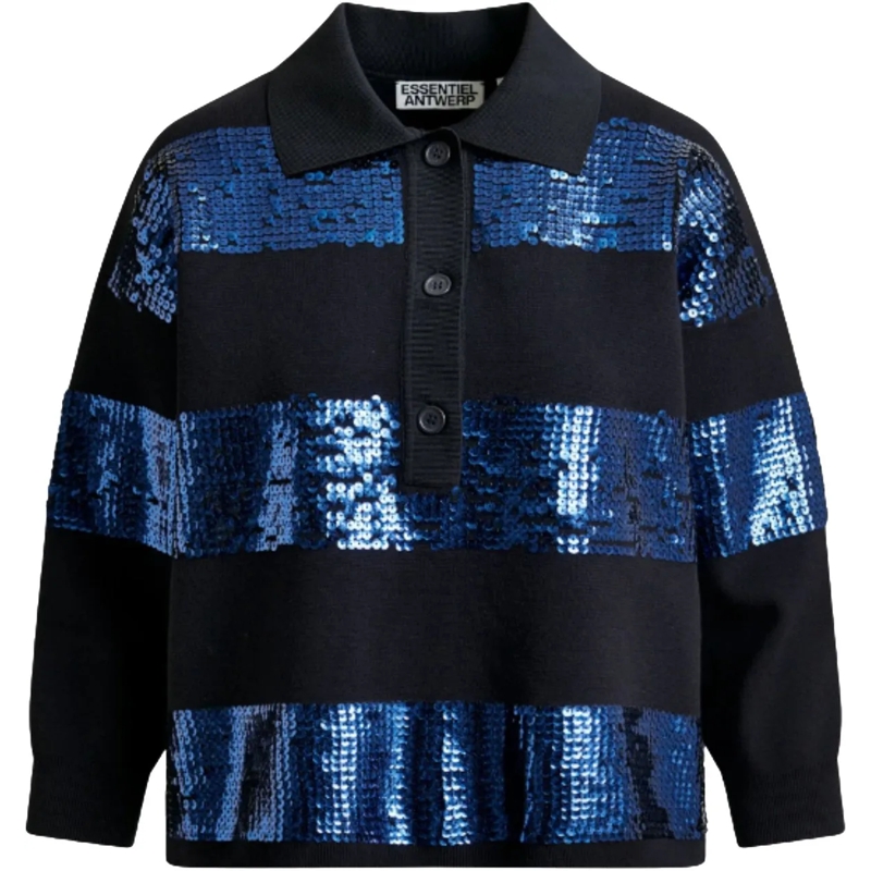 Essentiel Antwerp T-Shirt Essentiel Antwerp Polos Donkerblauw Illuminati blau