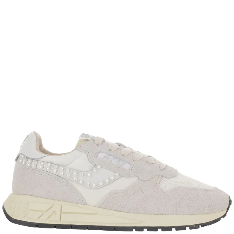 Autry International Lage-top sneaker Reelwind Low Nylon And Suede Sneakers Grey