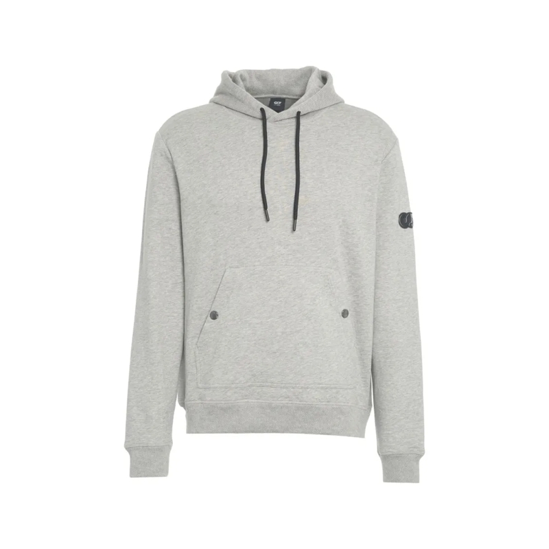 Alpha Tauri  Hooded Knit Jacket With Decorative Buttoned Kangar White