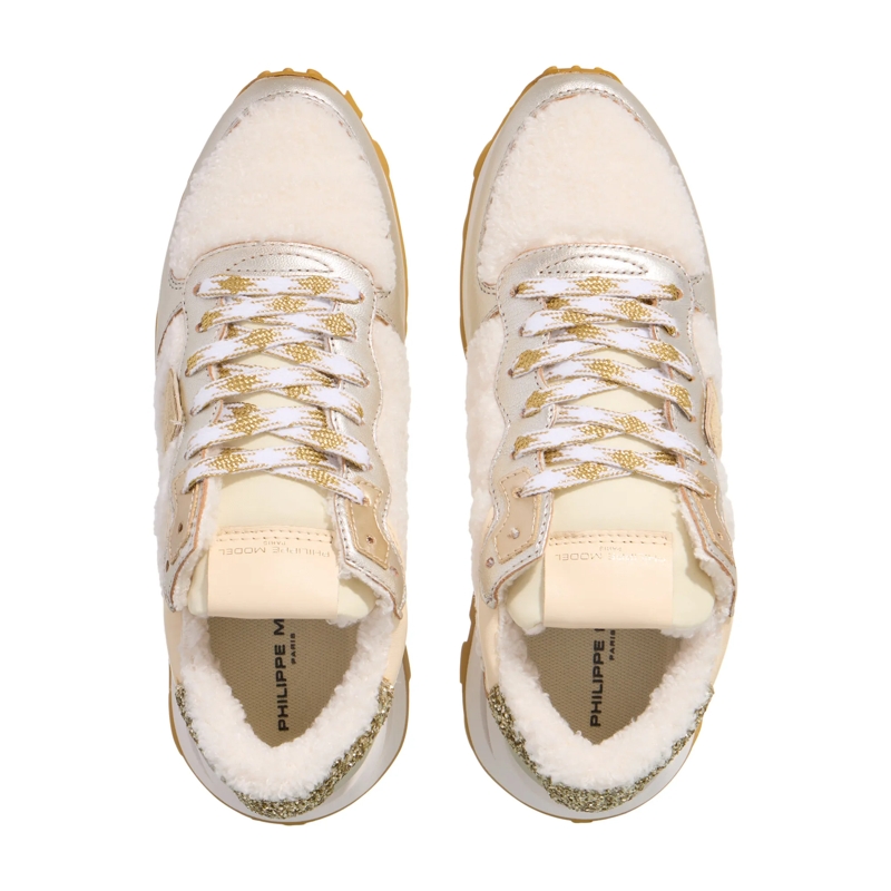 Philippe Model Low-Top-Sneaker Tropez Haute Low Woman Baby Bear_Blanc Argent(Image 6)