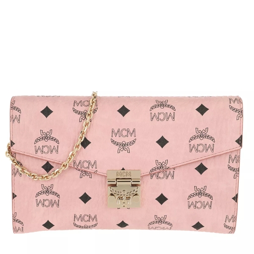 MCM Patricia Visetos Crossbody Wallet Large Soft Pink Sac à bandoulière