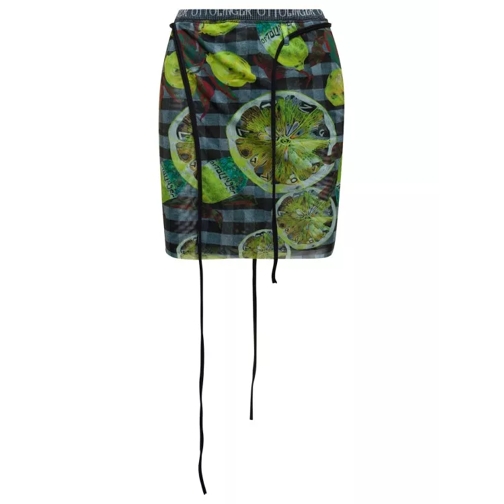 Ottolinger Multicolor Wrap Skirt With Branded Band And Lemon  Multicolor 