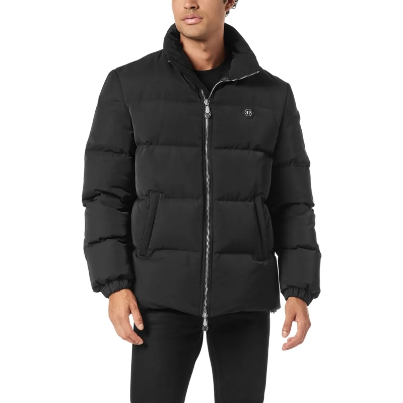Philipp Plein Daunenjacke Jacke schwarz(Image 3)