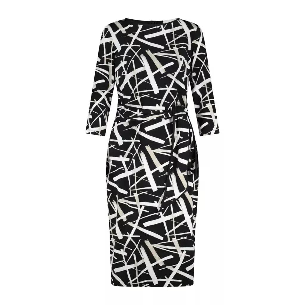 Joseph Ribkoff - Kleid mit Print - Größe 44 - black