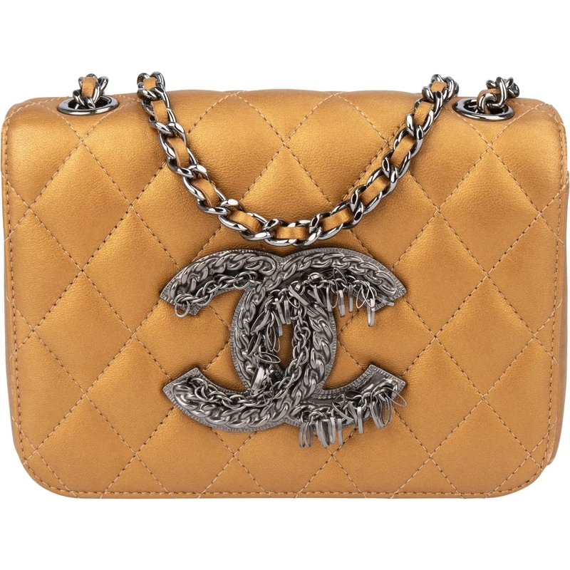 Chanel Sac à bandoulière Chanel Limited Quillted Lambskin Single Flap Cross mehrfarbig