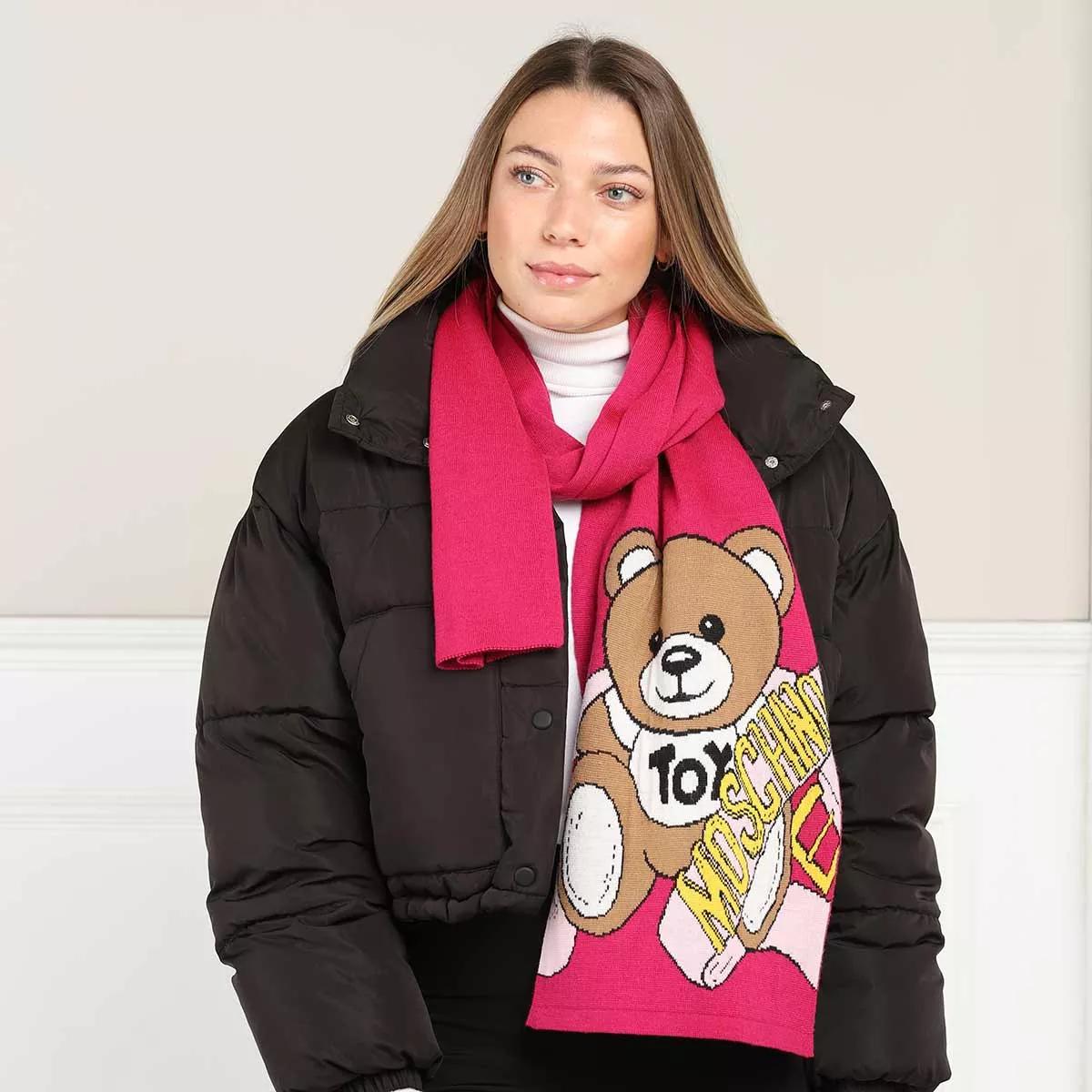 Moschino cheap teddy scarf