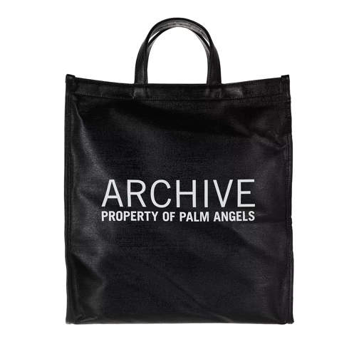 Palm Angels Ns Archive Shopper Black White Black White Shoppingväska