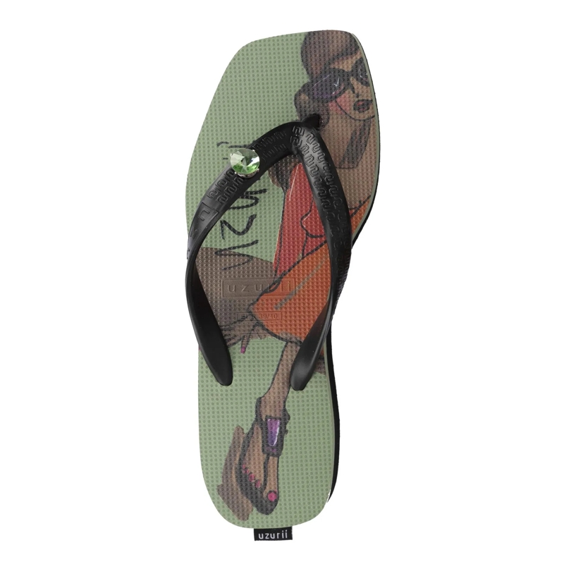UZURII Flip Flops Zehentrenner Pearl Monroe grün(Image 3)