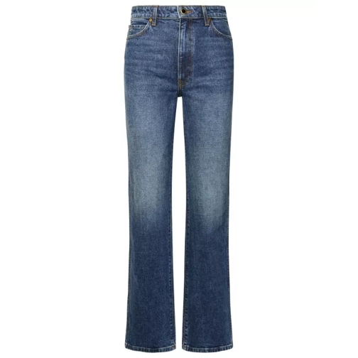 Khaite Danielle' Blue Cotton Blend Jeans Blue Jeans