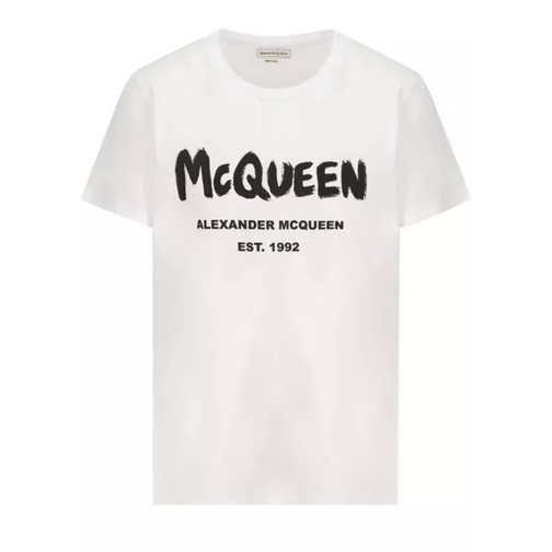 Alexander McQueen Oversize Cotton T-Shirt White Magliette
