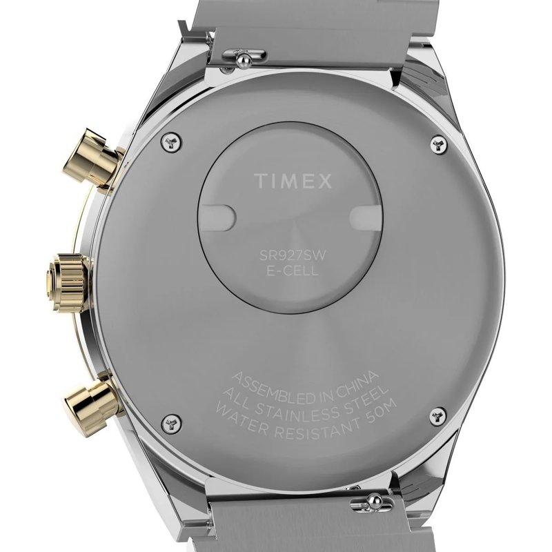 Timex Chronograph Quartz Analog Chronograph Q Timex® Chronograph silber(Image 4)