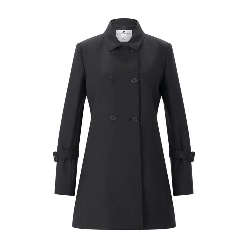 Courrèges Wintermantel Mantel aus Woll-Mix schwarz